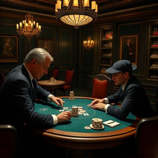 Antoine Rossi, interprété par Pierre Laurent, jouant au poker dans un casino élégant, entouré de joueurs.